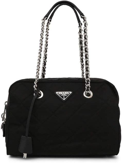 Prada Women's Black Tessuto Nylon Handbag 1BB903